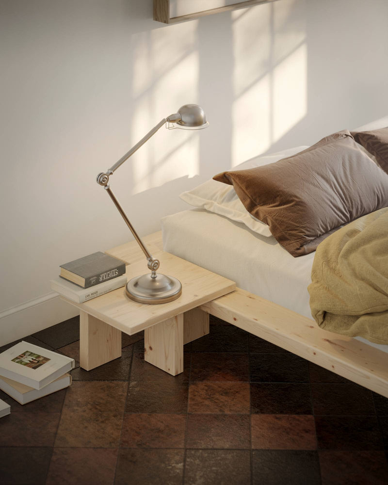Nachttisch JAPAN Bed Side Table Kiefer massiv unfinished von Karup