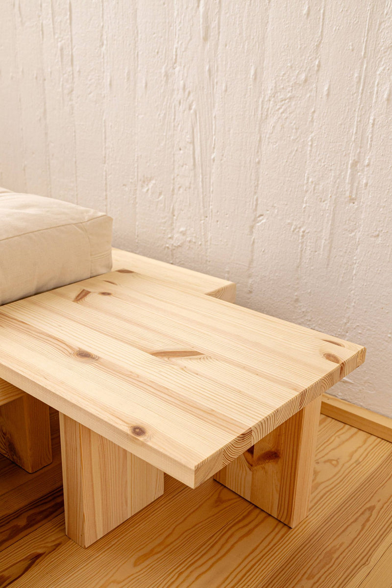 Nachttisch JAPAN Bed Side Table Kiefer massiv unfinished von Karup