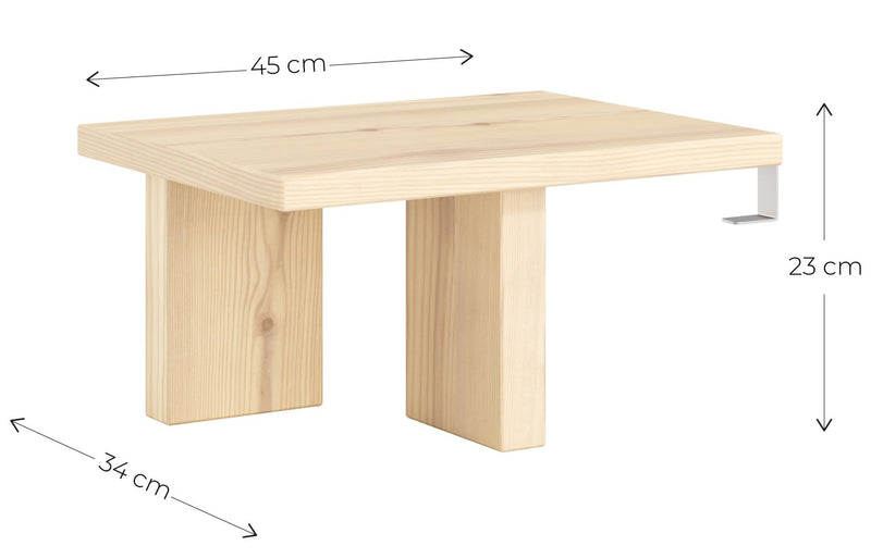 Nachttisch JAPAN Bed Side Table Kiefer massiv unfinished von Karup