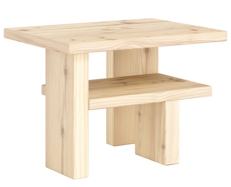 Beistelltisch JAPAN Side Table Kiefer massiv unfinished von Karup