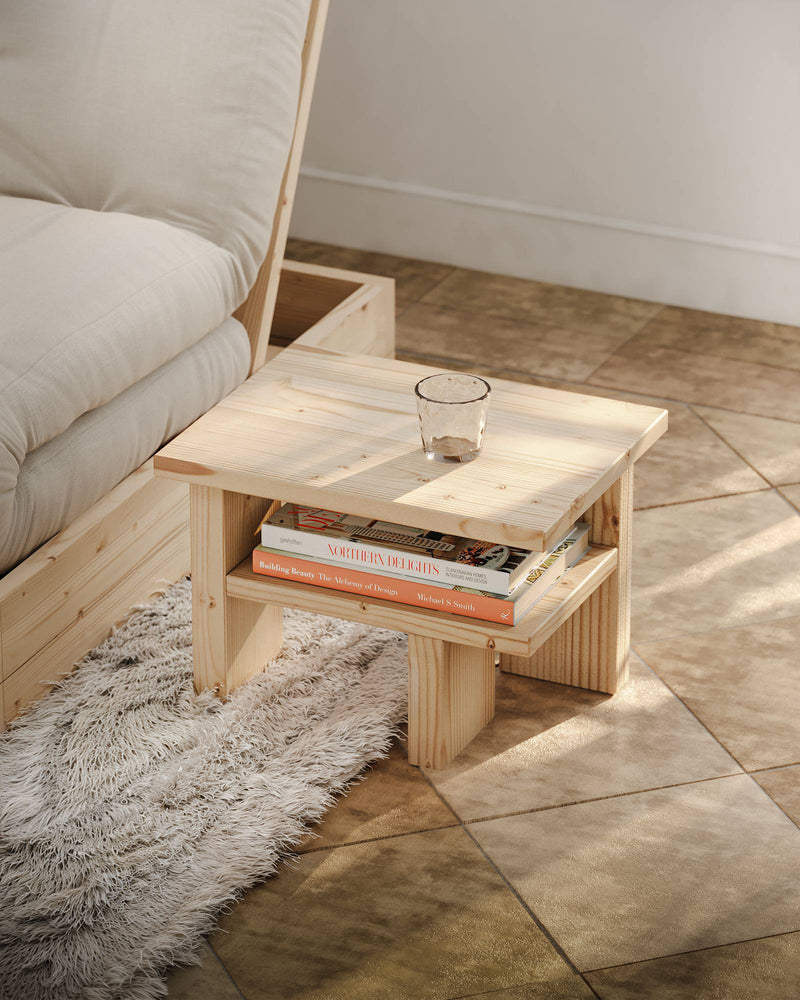 Beistelltisch JAPAN Side Table Kiefer massiv unfinished von Karup