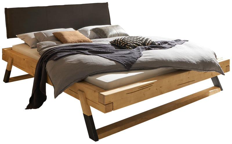 Balkenbett Doppelbett LOBIA Massivholzbett Fichte geölt 180 x 200