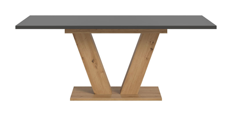 Esstisch ausziehbar Artisan Grau V-Fuß 150-190cm FSC-zertifiziert