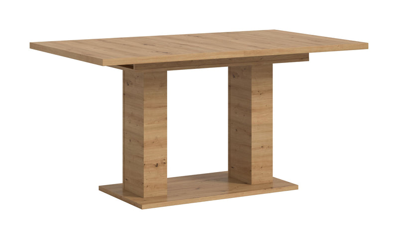 Esstisch ausziehbar Artisan Oak 150-190x76x90 cm Doppelsäulenfuß