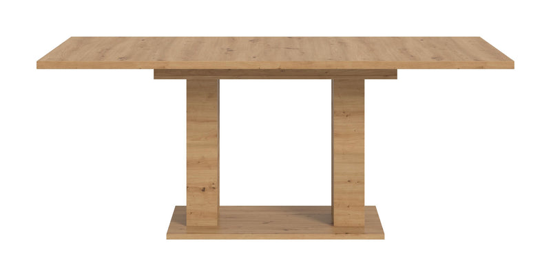 Esstisch ausziehbar Artisan Oak 150-190x76x90 cm Doppelsäulenfuß