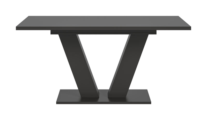Esstisch Motion ausziehbar Grau Nachbildung V-Fußgestell 150-190cm