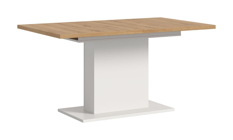 Esstisch ausziehbar Artisan/Weiß, modernes Design, 150-190 cm