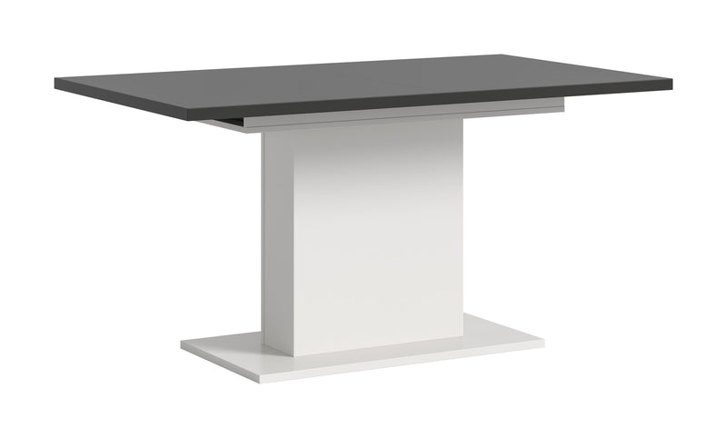 Esstisch Motion ausziehbar, Weiß/Grau, V-Fuß, 150-190 cm