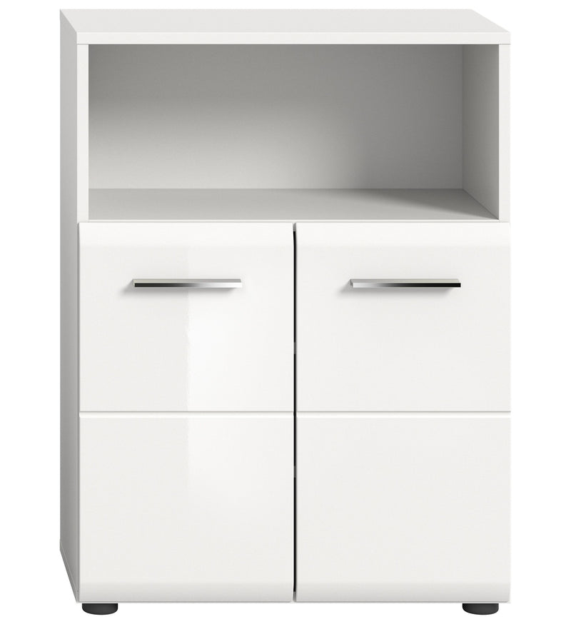 Standschrank Weiß Hochglanz 60x80x30 cm - Modernes Design