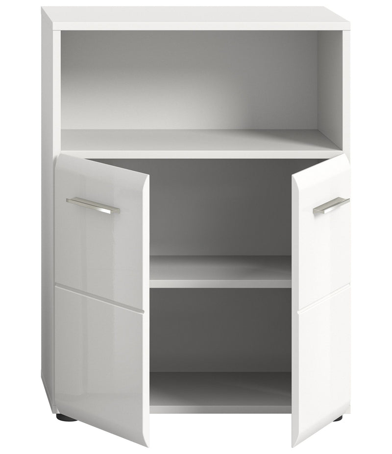 Standschrank Weiß Hochglanz 60x80x30 cm - Modernes Design