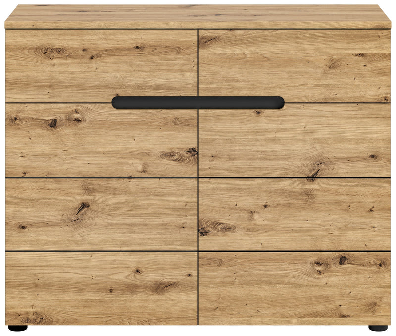 Kommode Canu Basaltgrau Artisan-Stil FSC-zertifiziert 100x81x40 cm