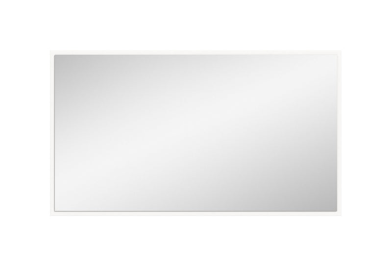 Spiegel Weiß Hochglanz 92x52x2 cm, moderner Stil, FSC-zertifiziert