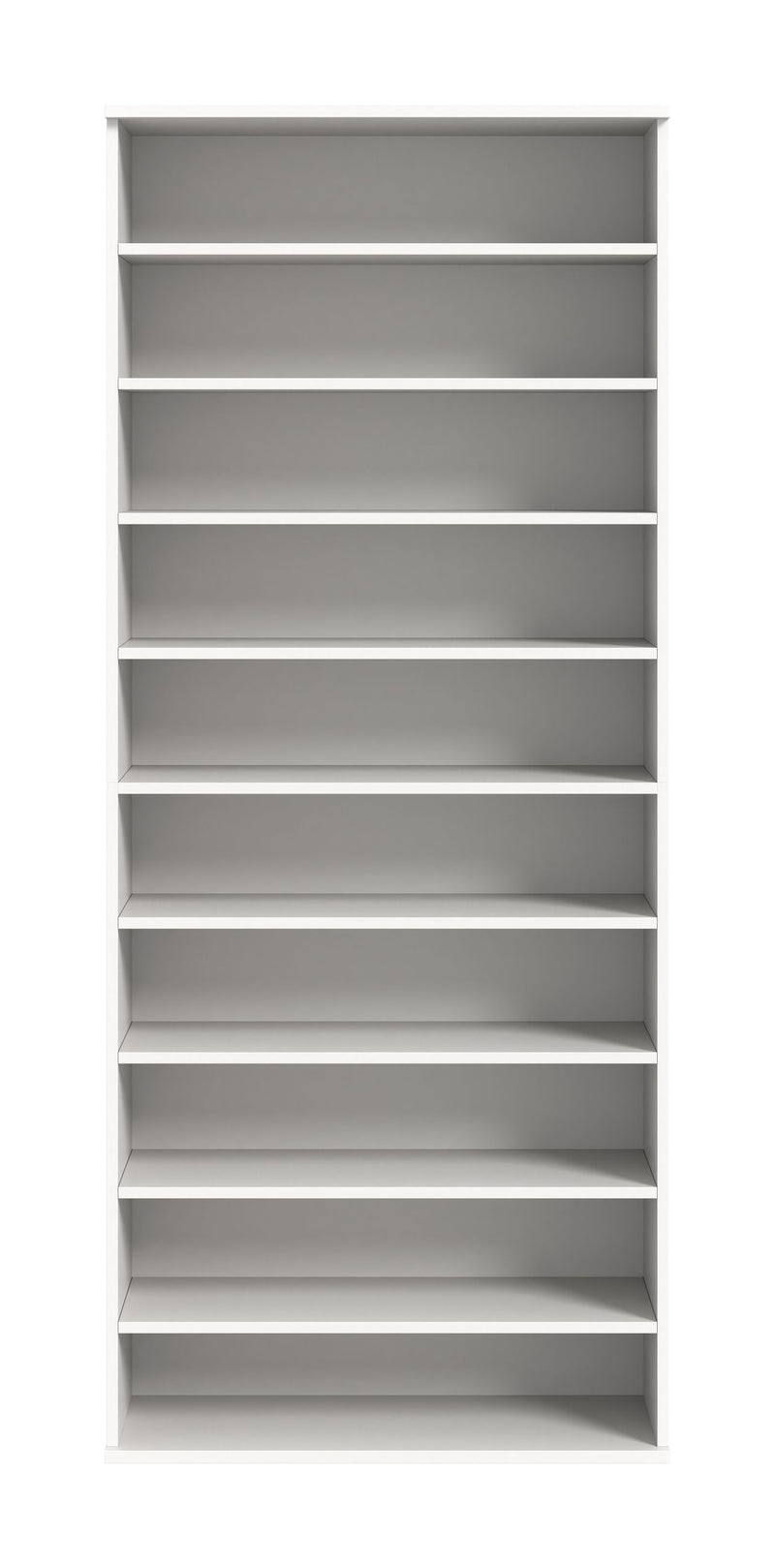 Schuhregal Weiß Nachbildung, 80x191x34 cm, 33 Paar, FSC-zertifiziert
