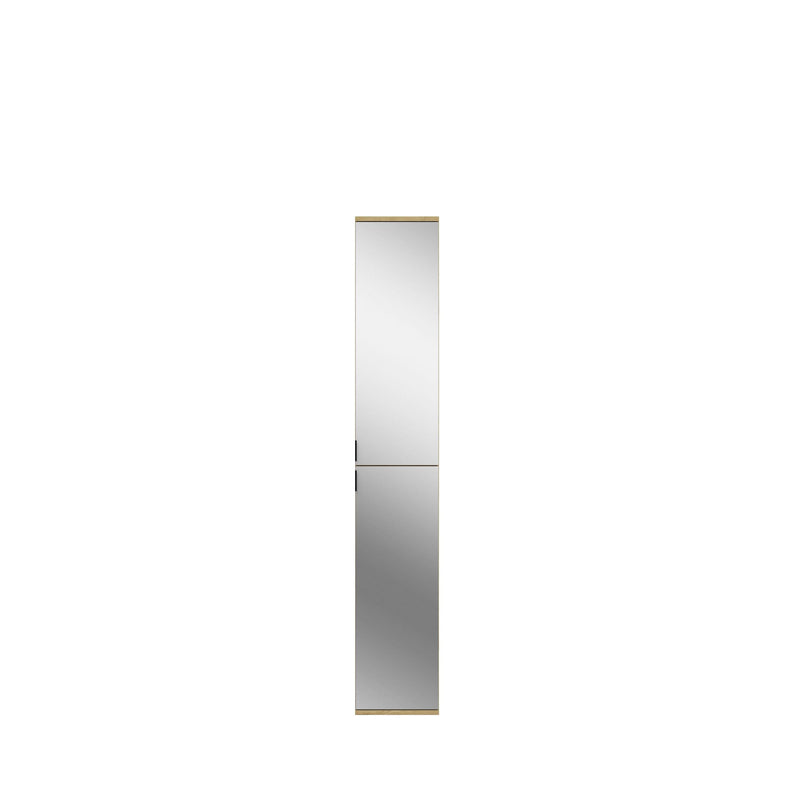 Garderobenschrank Artisan Eiche Spiegelglas 91x193x34 cm