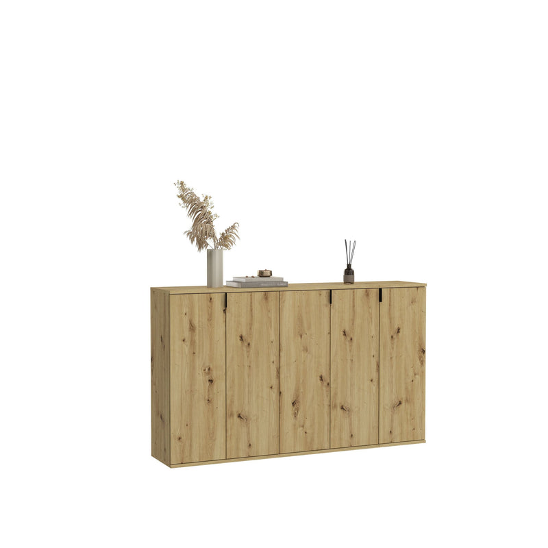 Dielenkommode Artisan Eiche Nachbildung, 152x99x34 cm, elegant