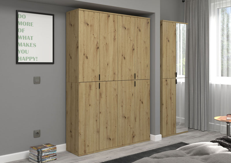 Spiegelschrank Artisan Eiche, Spiegelglas, 30x193x34 cm, FSC-zertifiziert