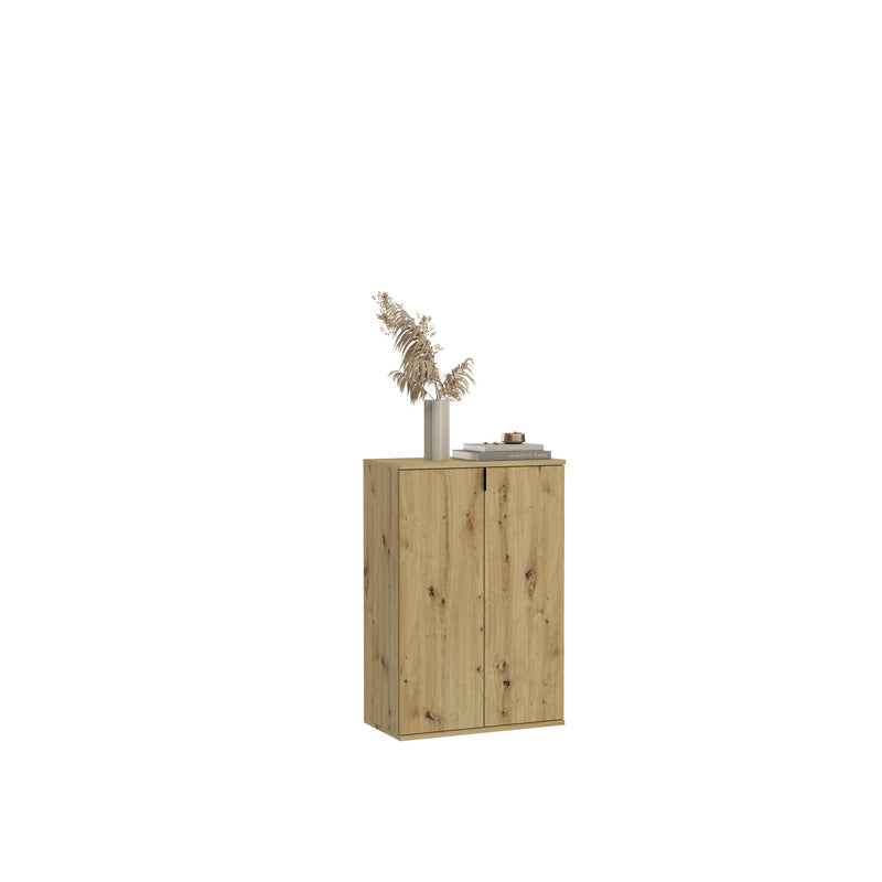 Schuhkommode Artisan Eiche Nachbildung, modern, 61x99x34 cm