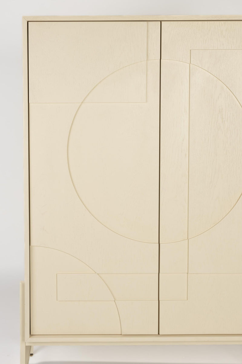 ZUIVER Schrank Faces aus Eiche – Design-Highlight mit 3D-Front