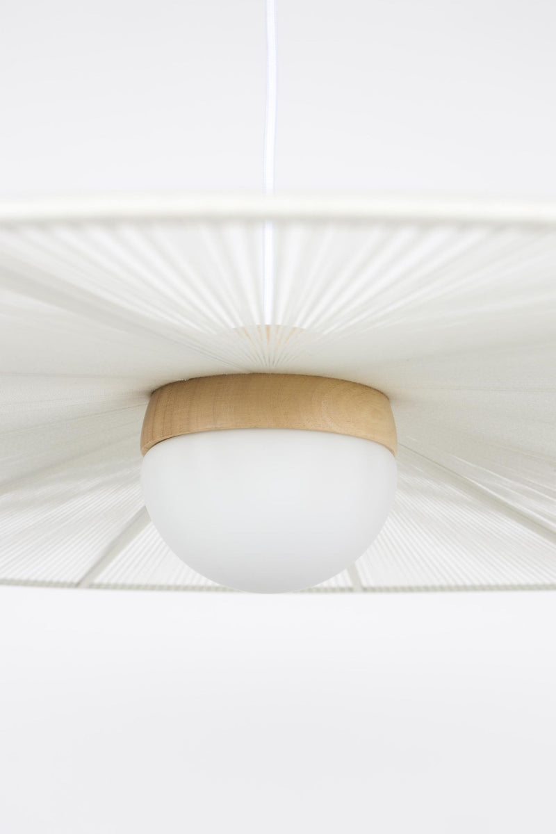 Zuiver Hängelampe Belle L Beige | Design-Leuchte mit Seil-Schirm
