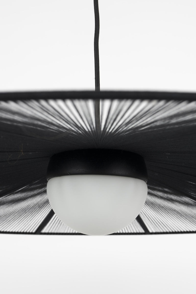 Hängelampe Belle L Schwarz | Elegantes Seil-Design von Zuiver