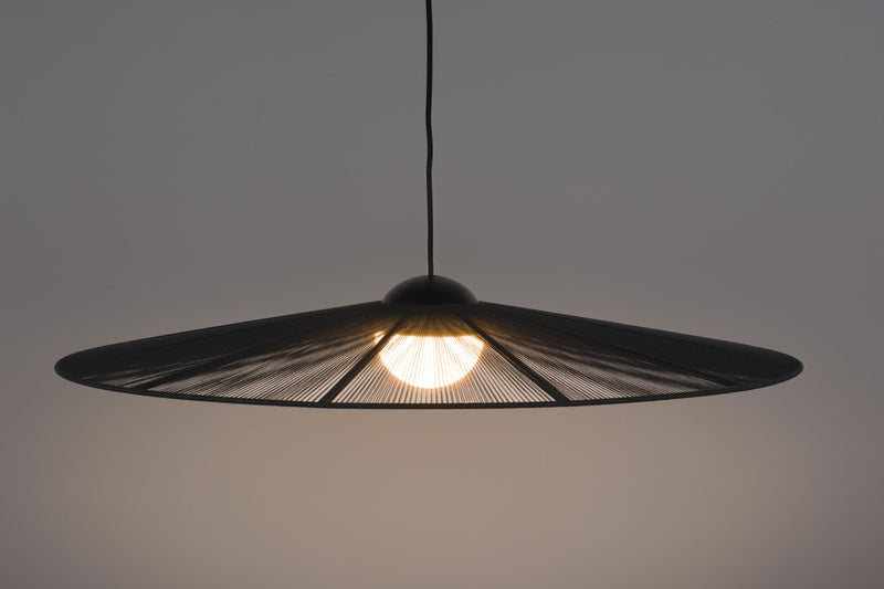 Hängelampe Belle L Schwarz | Elegantes Seil-Design von Zuiver