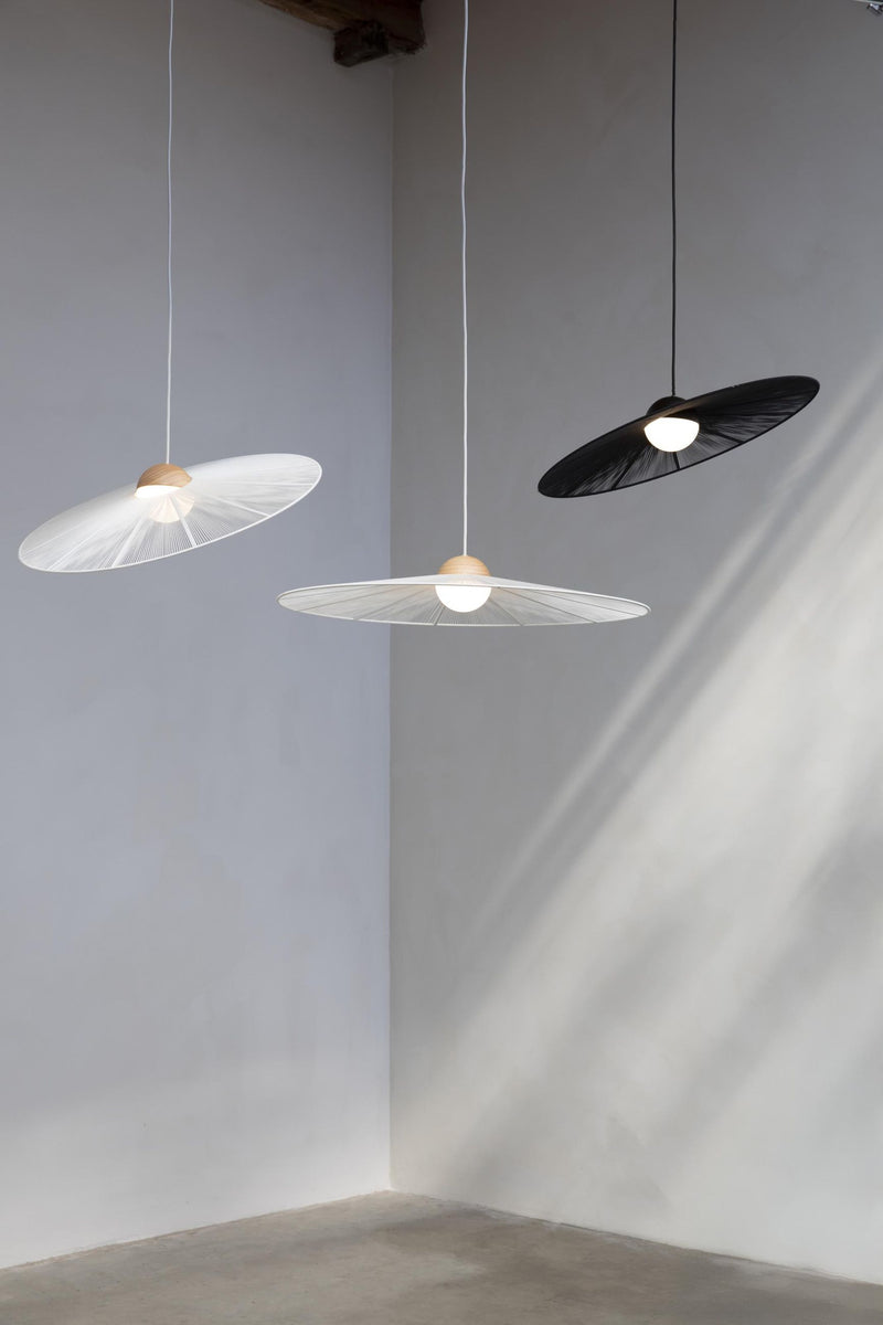 Zuiver Hängelampe Belle S Beige | Design-Leuchte mit Seil-Schirm
