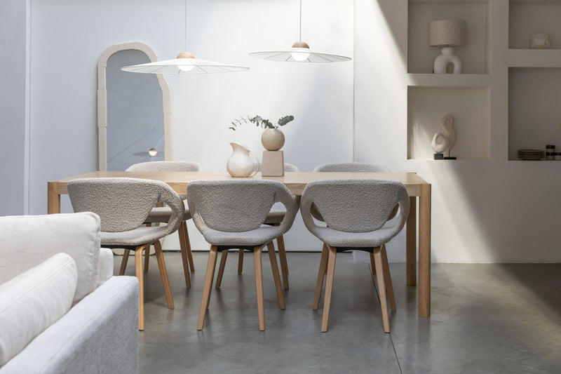 Zuiver Hängelampe Belle S Beige | Design-Leuchte mit Seil-Schirm