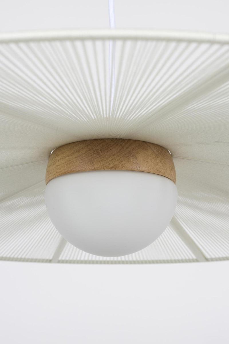 Zuiver Hängelampe Belle S Beige | Design-Leuchte mit Seil-Schirm