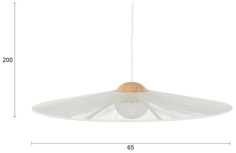 Zuiver Hängelampe Belle S Beige | Design-Leuchte mit Seil-Schirm