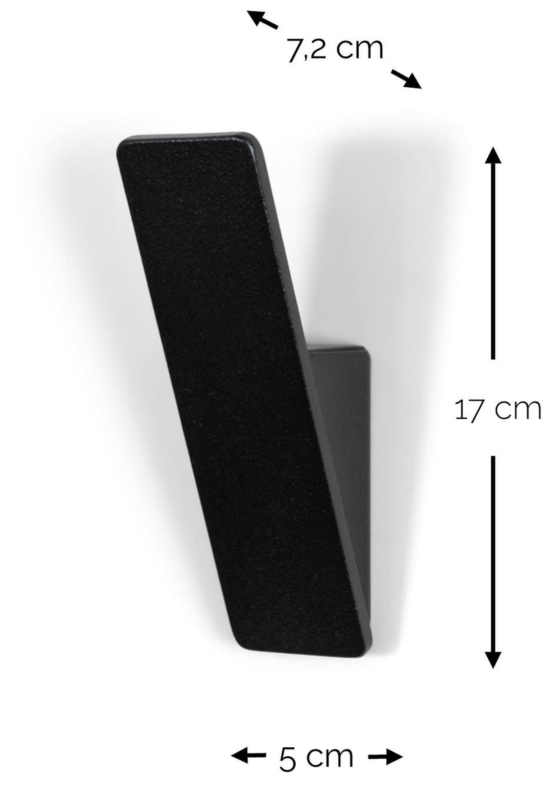 ANGLE 1 Wandhaken Design Garderobenhaken Stahl von Spinder
