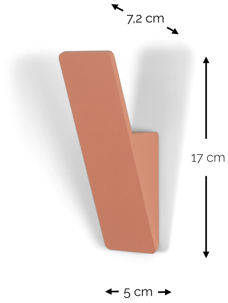 ANGLE 1 Wandhaken Design Garderobenhaken Stahl von Spinder