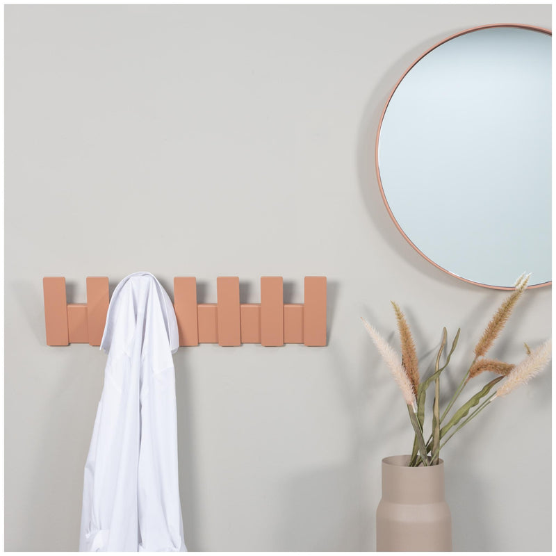 ANGLE 7 Wandgarderobe Hakenleiste, Minimalistischer Stahl, von Spinder