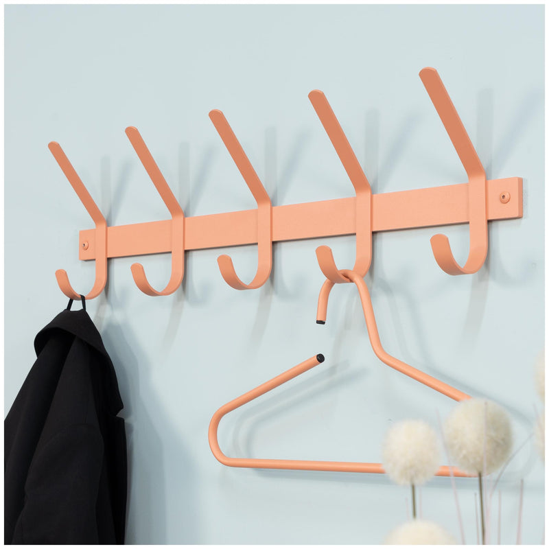 Wandgarderobe DEXTER 5 Stahl Minimalistisch viele Farben von Spinder
