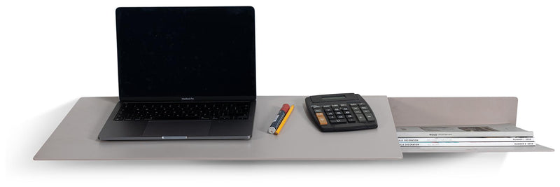 Spinder DRIFT Desk: Moderner Stahl-Schreibtisch Konsole Taupe Schwarz
