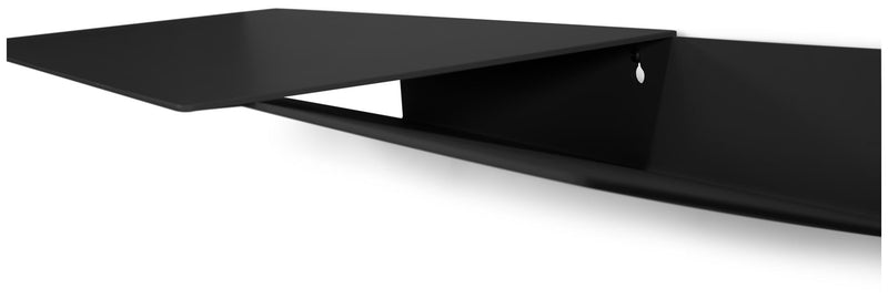 Spinder DRIFT Desk: Moderner Stahl-Schreibtisch Konsole Taupe Schwarz