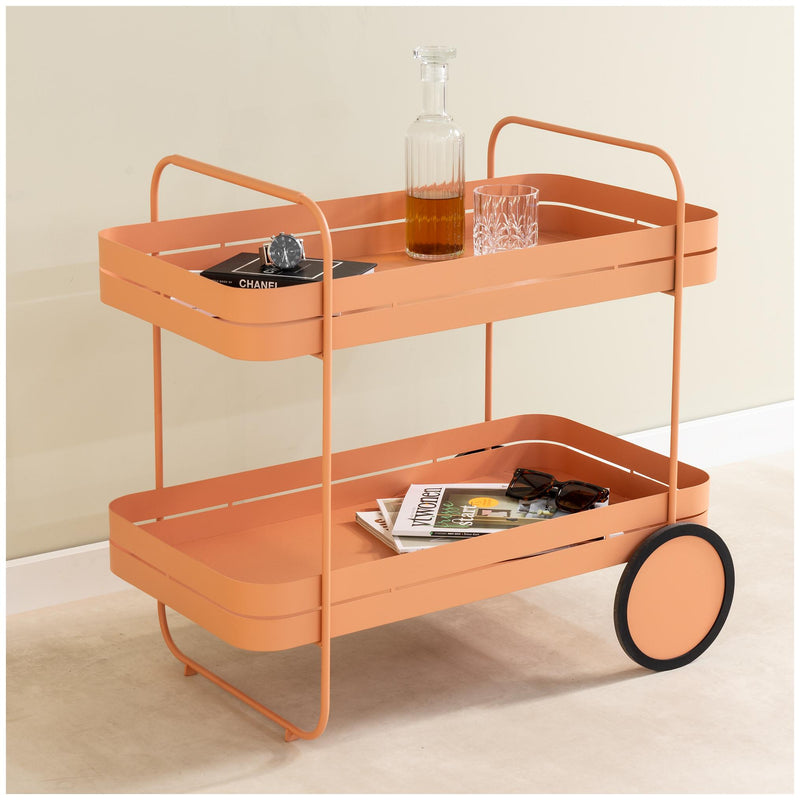Gin & Trolley: Moderner Stahl-Servierwagen, in vier Farben von Spinder