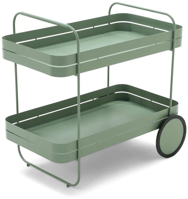 Gin & Trolley: Moderner Stahl-Servierwagen, in vier Farben von Spinder