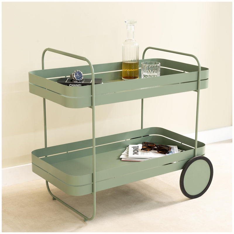Gin & Trolley: Moderner Stahl-Servierwagen, in vier Farben von Spinder