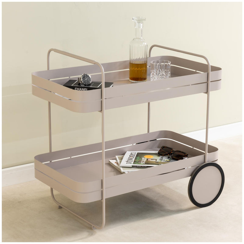 Gin & Trolley: Moderner Stahl-Servierwagen, in vier Farben von Spinder