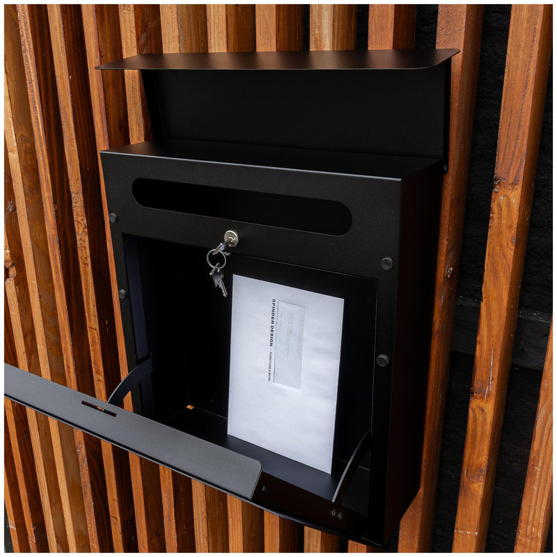 Briefkasten INBOX Stahl Mailbox - Modern Langlebig Sicher von Spinder