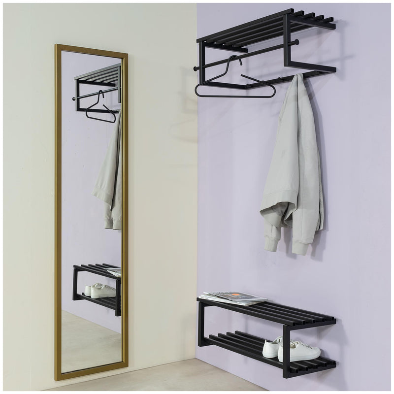 Spinder MARCO Garderobe: Skandinavischer Stahl, Schwarz, Modern