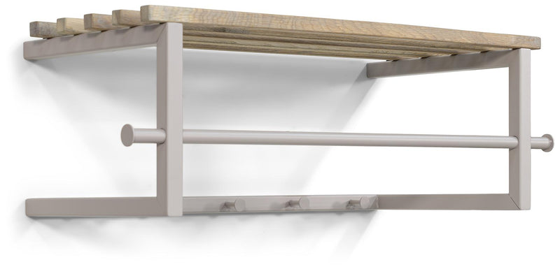Spinder Marco Garderobe Wandgarderobe Eiche Stahl Skandinavisch