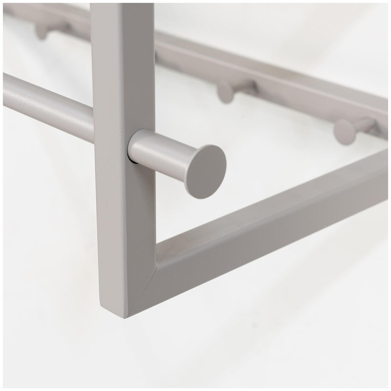 Spinder Marco Garderobe Wandgarderobe Eiche Stahl Skandinavisch