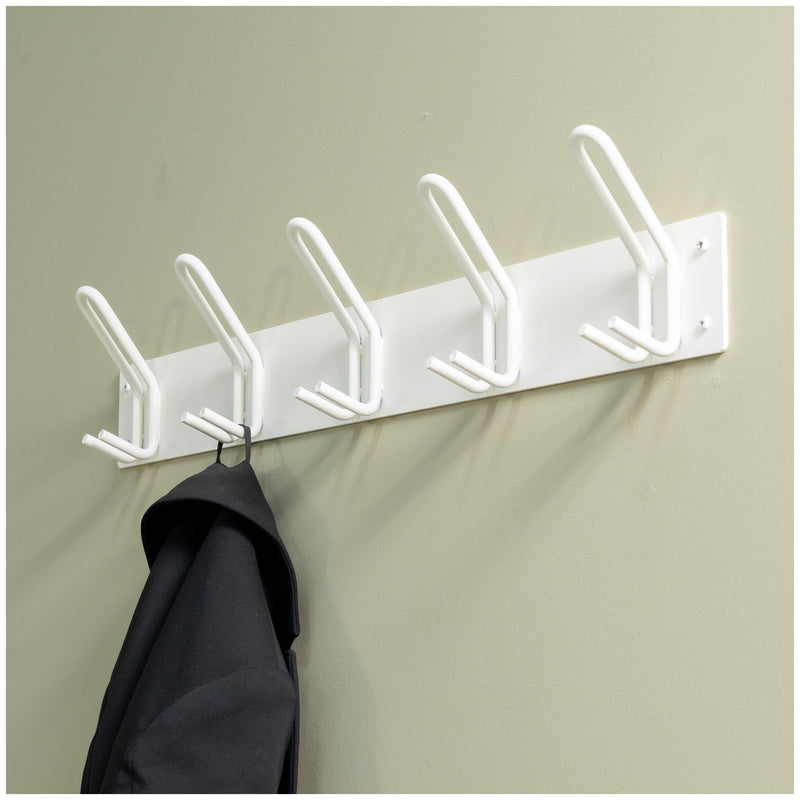 Wandgarderobe Hakenleiste MILES 5 Minimalistischer Stahl-Look Spinder