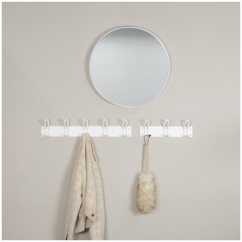 Wandgarderobe Hakenleiste MILES 5 Minimalistischer Stahl-Look Spinder