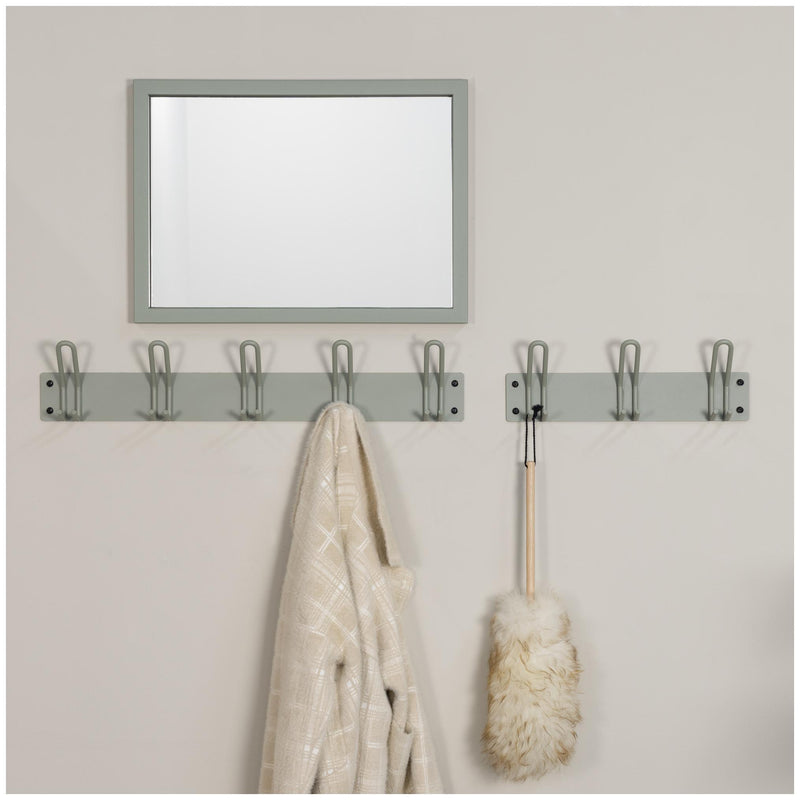 Wandgarderobe Hakenleiste MILES 5 Minimalistischer Stahl-Look Spinder