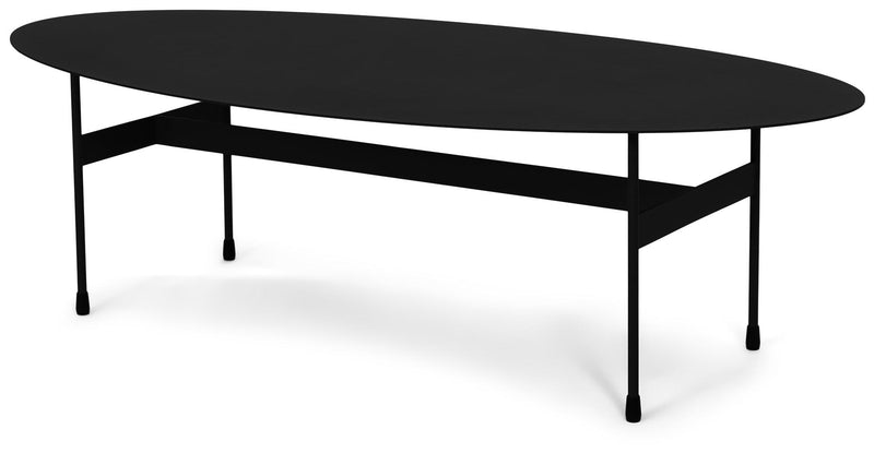 Spinder MIRA OVAL Couchtisch 125 x 40 cm Oval Stahl Minimalistisch