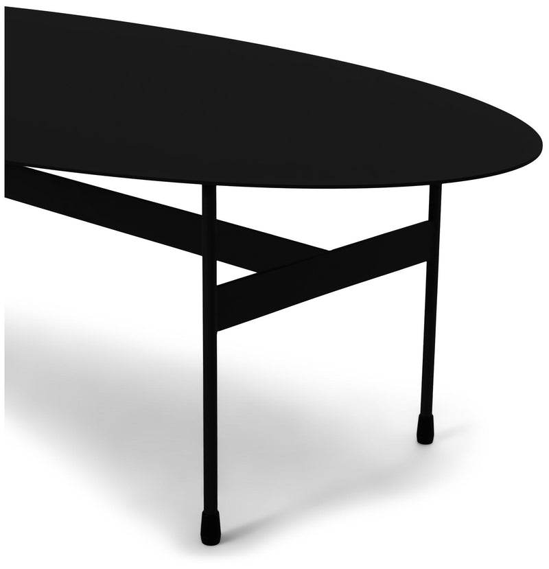 Spinder MIRA OVAL Couchtisch 125 x 40 cm Oval Stahl Minimalistisch