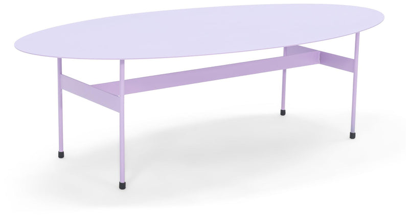 Spinder MIRA OVAL Couchtisch 125 x 40 cm Oval Stahl Minimalistisch