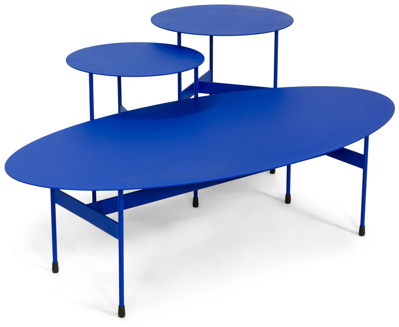 Spinder MIRA OVAL Couchtisch 125 x 40 cm Oval Stahl Minimalistisch